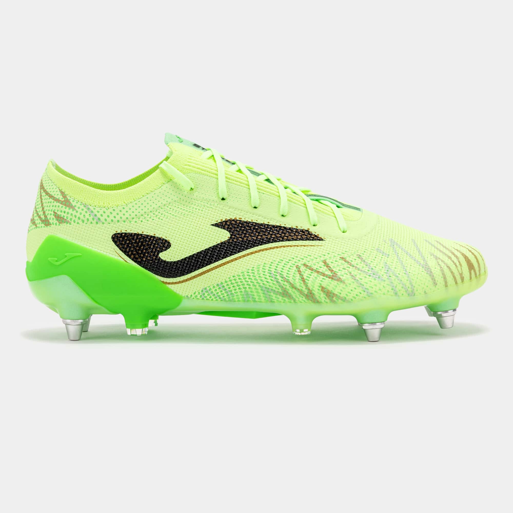 Football boots Striker Premium Men 25 soft ground fluorescent yellow