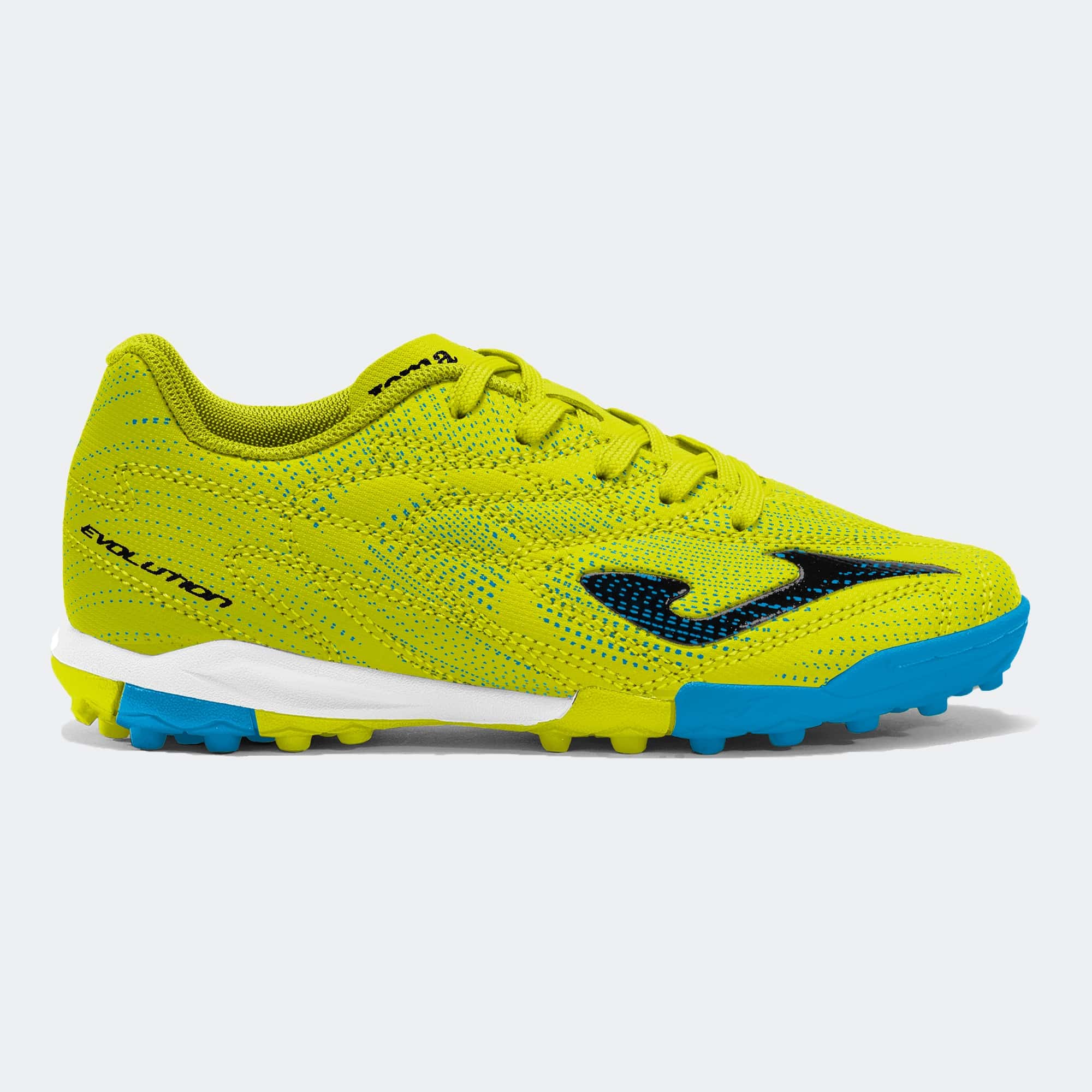 Football boots Evolution Jr 26 turf junior fluorescent green