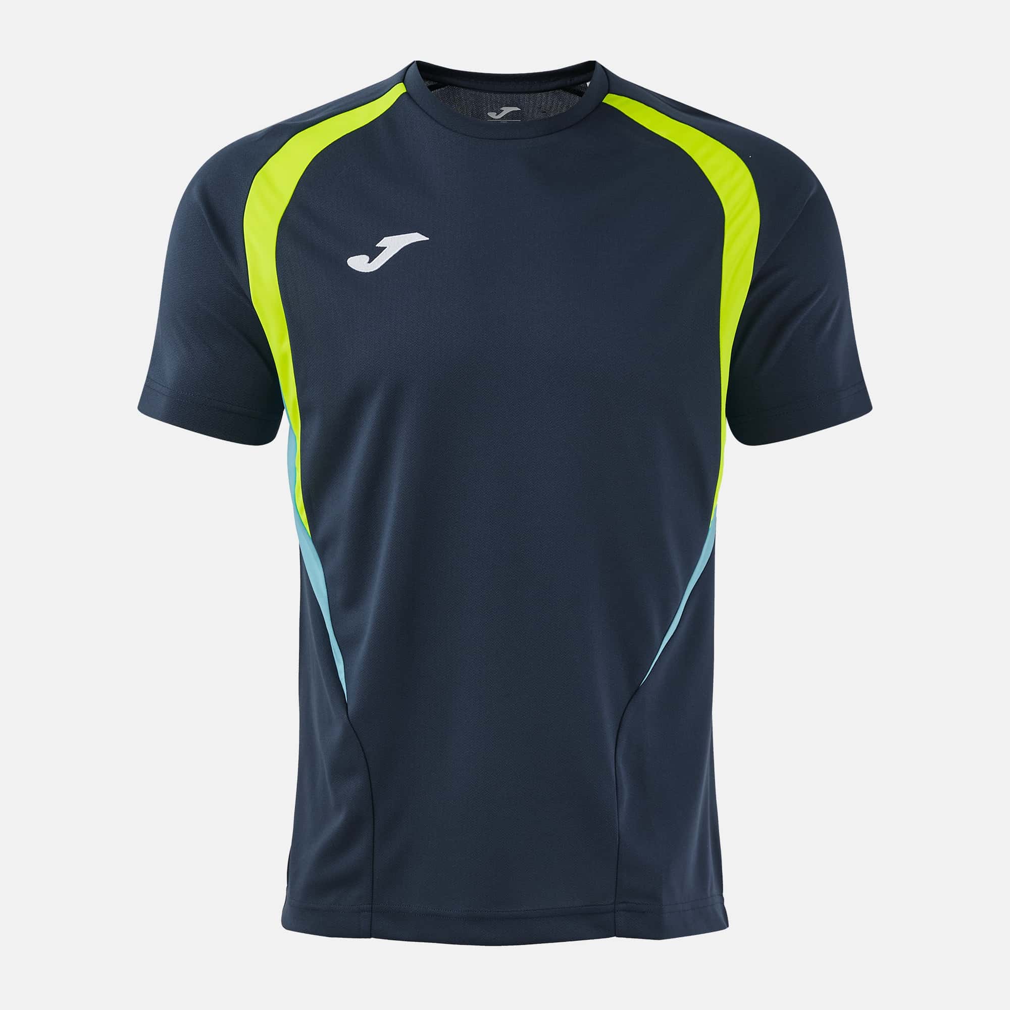 Donker Navy Blauw-Fluo Geel