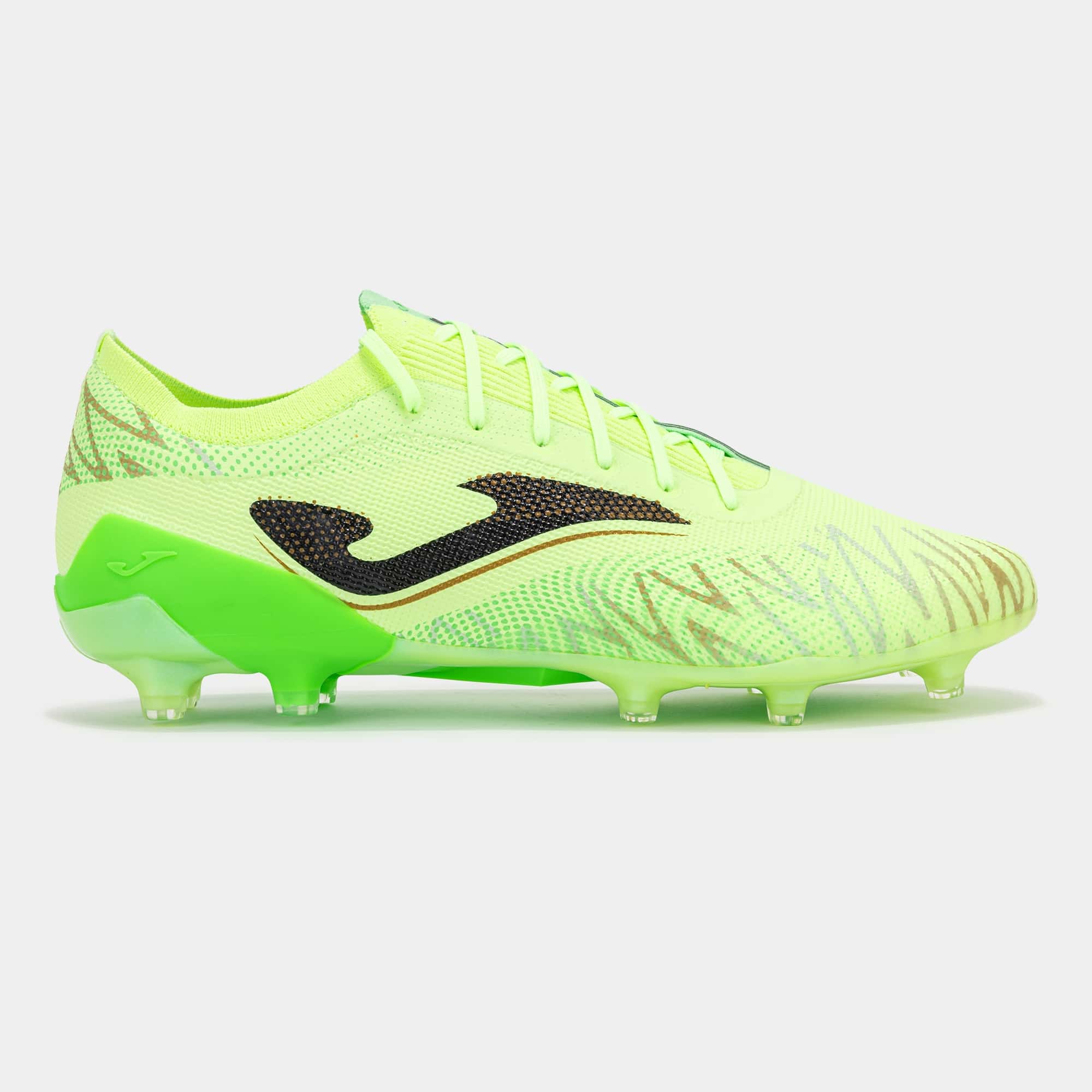 Football boots Striker Premium Men 25 firm ground FG fluorescent yellow